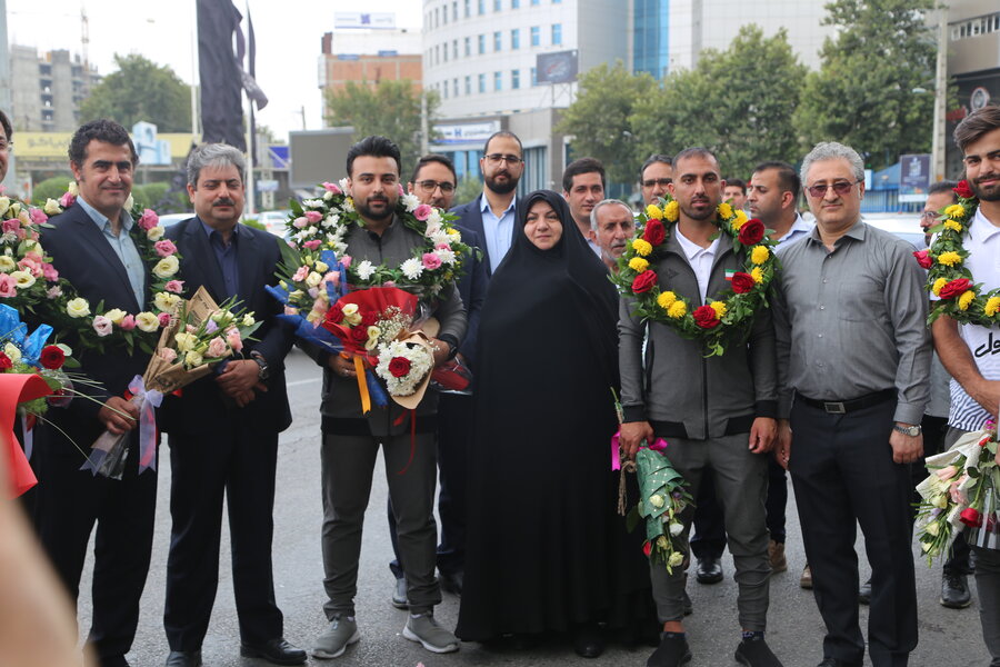 استقبال مدیرکل بهزیستی مازندران از ورزشکاران تیم ملی فوتبال ناشنوایان ایران در مسابقات تابستانه روسیه 2023