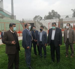 بازدید مسئولان استانی از پروژه های ورزشی ساری