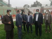 بازدید مسئولان استانی از پروژه های ورزشی ساری