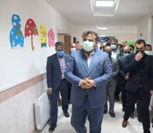 افتتاح مدرسه ۶ کلاسه برکت شهدای سیمرغ با حضور استاندار مازندران و مدیران استانی و شهرستانی