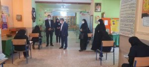 بازدید مدیرکل امور شاهد وایثارگران وزارت آموزش وپرورش از حوزه های برگزاری آزمون امتحانات نهایی چالوس