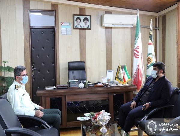 در دیدار شهردار ساری با فرمانده انتظامی شهرستان ساری مطرح شد: