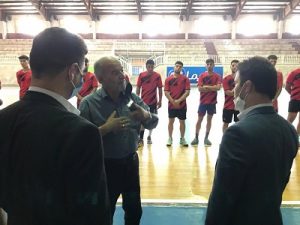 بازدید مدیرکل ورزش و جوانان مازندران از اردوی آمادگی تیم هندبال رعد پدافند آمل