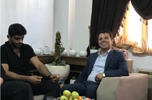 حضور مدیرکل ورزش و جوانان مازندران در منزل پهلوان محمدهادی ساروی