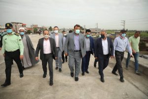 بازدید استاندار مازندران از پل هزار سنگر آمل