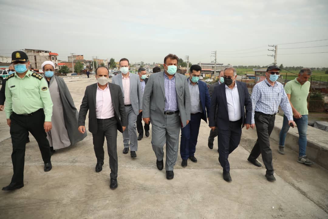 بازدید استاندار مازندران از پل هزار سنگر آمل