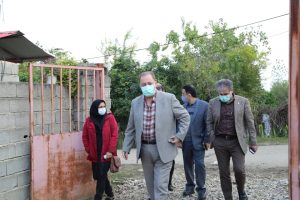 بازدید مدیرکل بهزیستی مازندران از منزل توانخواه ذهنی ، جسمی و حرکتی شهرستان بابل