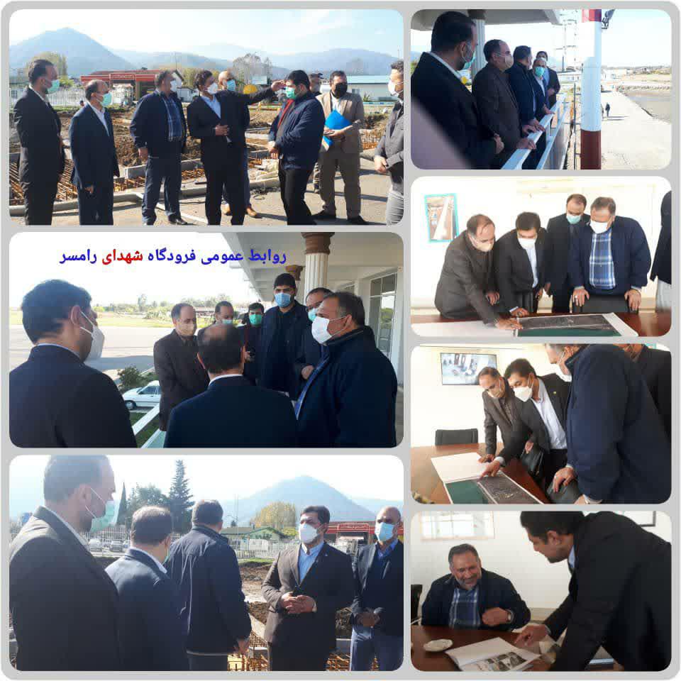 بازید دکتر حسینی نماینده مردم تنکابن ، رامسر و عباس آباد از فرودگاه شهدای رامسر