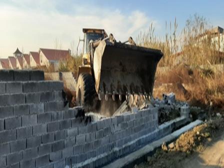 قلع و قمع ۵۲ تغییر کاربری غیر مجاز در محمودآباد