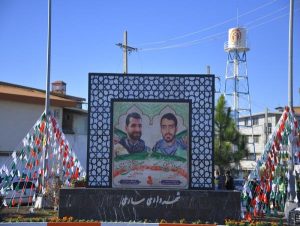 رونمائی از اِلِمان شهدای مدافع امنیت در ساری
