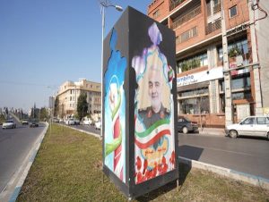 ساری به تصاویر و المان‌های سردار سلیمانی مزین شد