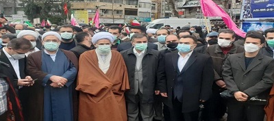 حضور رئیس کل دادگستری استان مازندران در راهپیمایی ۲۲بهمن ۱۴۰۰