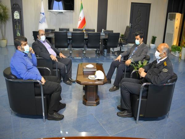 دیدار جواد طالبی شهردار ساری با رئیس پلیس راهور مرکز مازندران