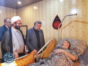 دیدار فرماندار ساری با خانواده‌های شهید و جانباز کارمند