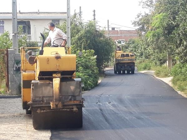 اجرای حدود ۴۰ هزار مترمربع روکش آسفالت در سطح معابر منطقه یک ساری