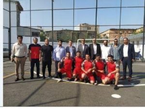 برگزاری افتتاحیه مسابقات مینی‌فوتبال در خانه ورزش شهید سلیمان‌کلایی دخانیات ساری