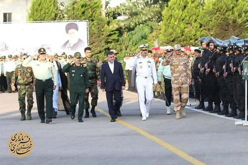 مراسم صبحگاه مشترک انتظامی مازندران با حضور استاندار محترم استان برگزار شد