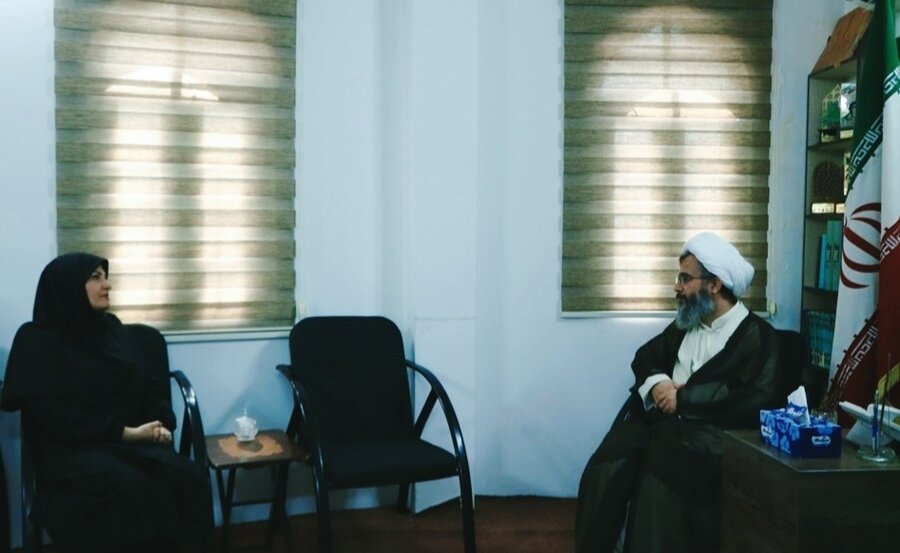 دیدار رئیس اداره بهزیستی آمل با امام جمعه آمل