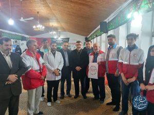 بازدید فرماندار مرکز استان از گروه جهادی حمیم در روستای سنگتراشان شهرستان ساری