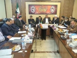 جلسه پیگیری پروژه های عمرانی عباس آباد با حضور معاون عمرانی استانداری