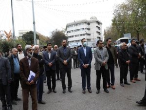 سرپرست شهرداری ساری در مراسم تشییع و خاک‌سپاری سرباز گمنام امام زمان (عج) شهید صالحی حضور یافت