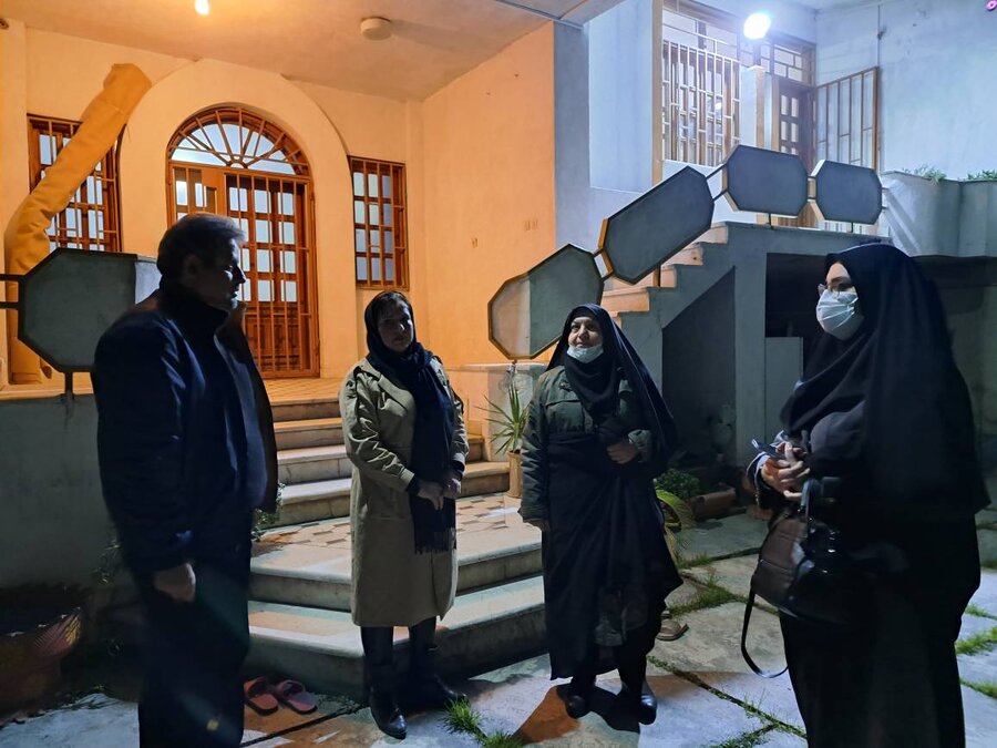 بازدید سرزده و شبانه مدیرکل بهزیستی مازندران از مراکز سرپناه شبانه در ساری