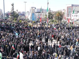 حضور سرپرست شهرداری ساری در راهپیمایی یوم الله ۲۲ بهمن در ساری