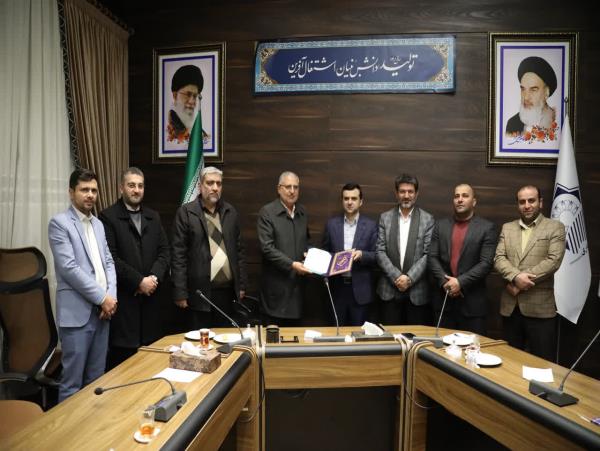 مراسم معارفه محمدحسین قبادی به عنوان سرپرست شهرداری