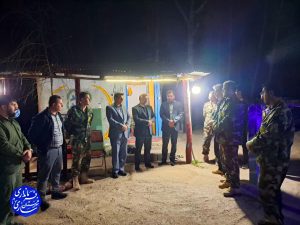 دیدار شبانه و سرزده فرماندار مرکز استان با جمعی از نیروهای یگان حفاظت منابع طبیعی در روستاهای دلاکخیل و علمدارده بخش کلیجان رستاق شهرستان ساری