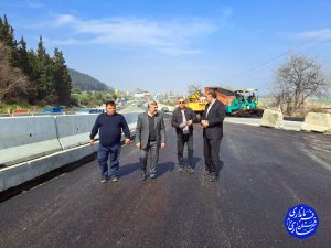 بازدید فرماندار ساری از روند عملیات اجرایی پروژه فاز یک محور ساری به تاکام