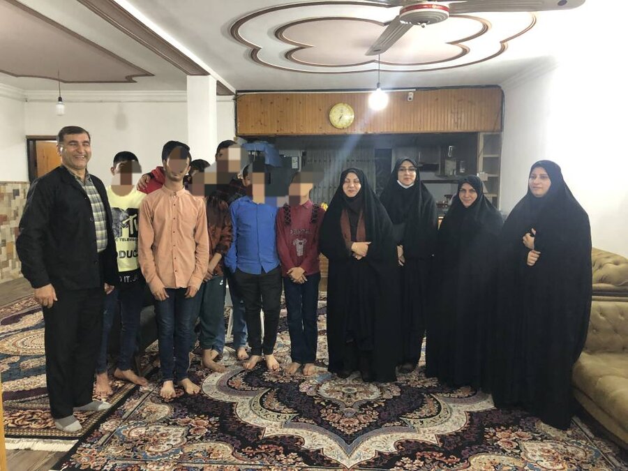 بازدید مدیرکل بهزیستی مازندران از مرکز نگهداری پسرانه ۱۳- ۱۸ سال خانه مهدی در محمودآباد