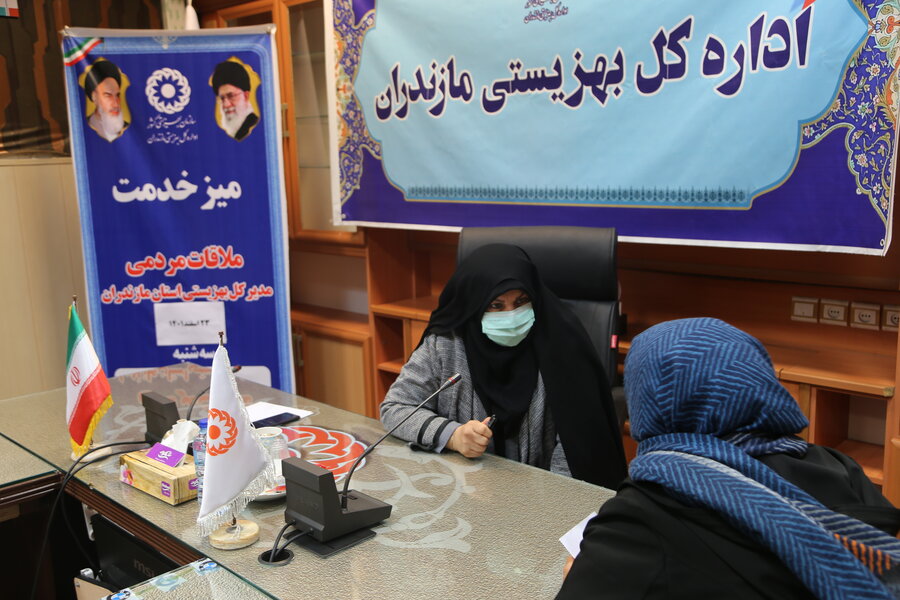 ملاقات مردمی مدیرکل بهزیستی مازندران در راستای رفع مشکلات مددجویان بهزیستی