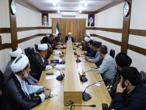 جلسه هماهنگی برگزاری بزرگداشت ملامجدالدین (ره) در دفتر آیت‌الله محمدی لائینی نماینده ولی فقیه در مازندران