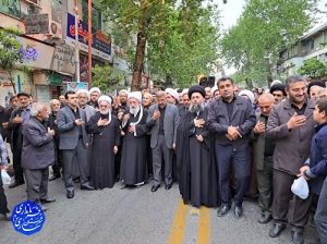 حضور فرماندار مرکز استان در مراسم دسته عزاداری روز شهادت امیرالمومنین علیه سلام