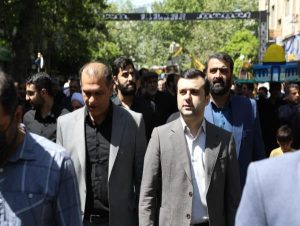حضور محمدحسین قبادی؛ شهردار ساری در راهپیمایی روز قدس