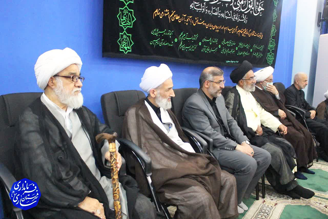 حضور فرماندار در مراسم شهادت امام جعفر صادق (ع) و یادبود شهادت آیت الله سلیمانی و آیین دسته روی عزاداری بیت مرحوم آیت الله نظری