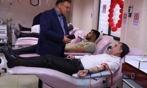 بازدید حسینی پور از واحدهای مختلف اداره کل انتقال خون استان مازندران