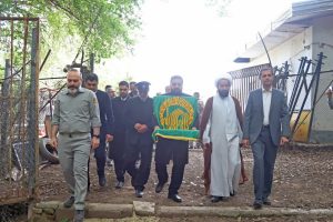 مراسم پرچم گردانی حرم مطهر رضوی در جمع محیط بانان استان مازندران
