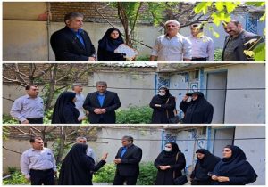 بازدید میدانی مدیر بهزیستی ساری از محله کم برخوردار ۷۵ دستگاه