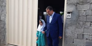 بدرقه یادگار شهید بلباسی تا کلاس اول توسط استاندار مازندران