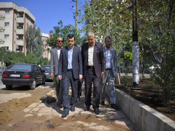 بازدید شهردار، رئیس و اعضای شورای اسلامی شهر ساری از پارک محله مهر