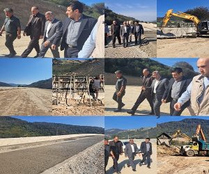 بازدید میدانی فرماندار ساری از روند عملیات اجرایی و تکمیل نهایی قطعه دوم محور ساری به تاکام