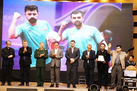 آیین تجلیل از مدال آوران بازی های آسیایی و پاراآسیایی هانگژو در شهرستان آمل 