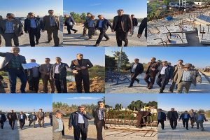 بازدید میدانی فرماندار مرکز استان از روند عملیات اجرایی احداث پل فرح آباد