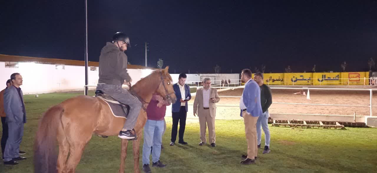مدیرکل ورزش و جوانان از مجموعه سوارکاری سزار فریدونکنار بازدید کرد