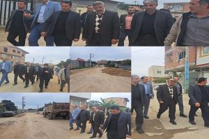  روند اجرایی زیرسازی و بهسازی معابر شهر آکند