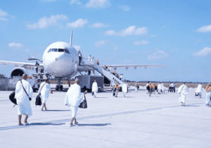 نخستین پرواز حج عمره ۱۴۰۴ از فرودگاه ساری انجام شد