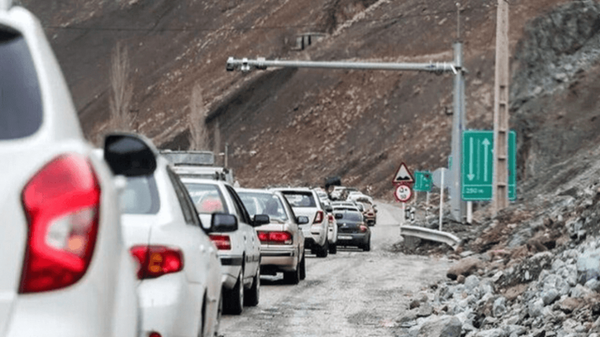 ترافیک پرحجم و روان در جاده هراز