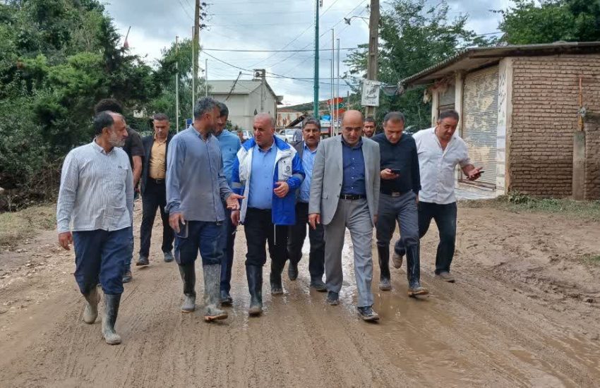 بازدید سرپرست فرمانداری مرکز استان از روستاهای اسبوکلا و زرین‌آباد؛ تأکید بر تسریع در رفع مشکلات مناطق آسیب‌دیده