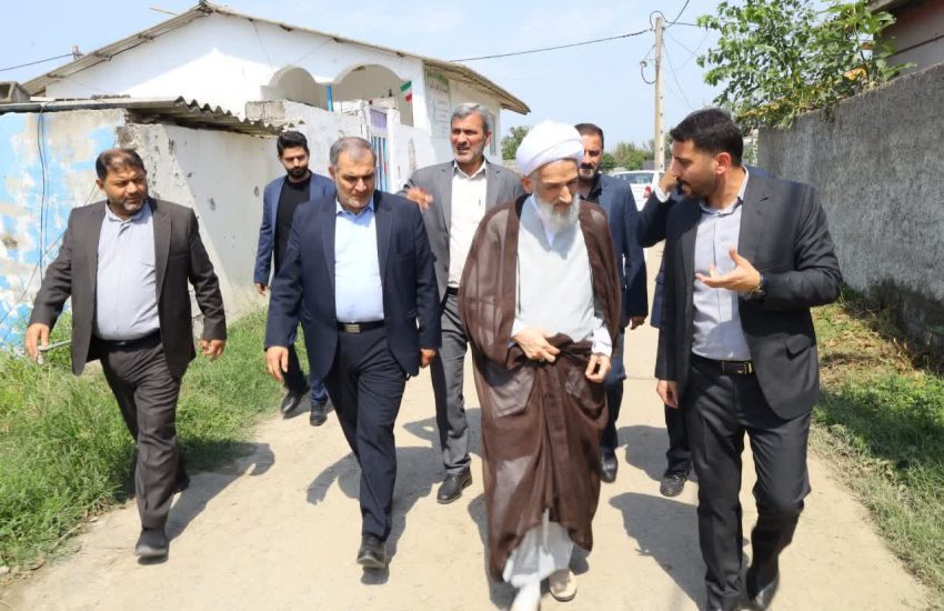 بازدید نماینده ولی‌فقیه مازندران از مناطق آسیب‌دیده بهنمیر